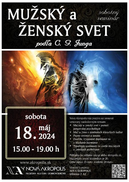 18.5.2024 Seminár „Mužský a ženský svet podľa C. G. Junga“, Košice